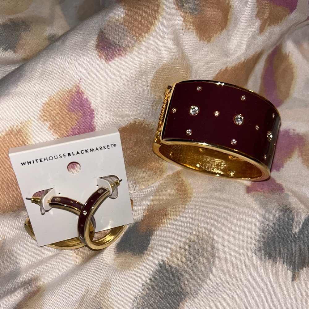 WHBM matching earring and bracelet